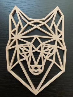 Low Poly Wolf/Husky Face