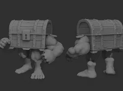 Mimic - Brawler Treasure Chest - D&D Miniature