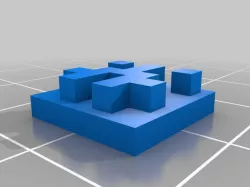 My Customized Github Avatar Identicon and pixel art  3D Model Generator Parametric