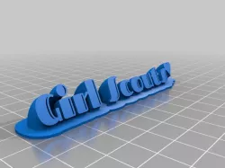My Customized Sweeping 2-line name plate GS heart