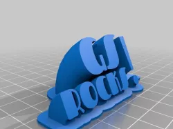 My Customized Sweeping 2-line name plate GS rocks fascinate