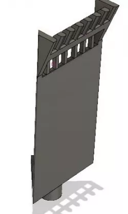 Nano aquarium overflow box 