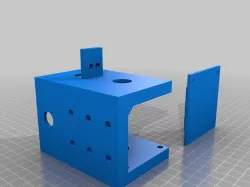 Ox Metal CNC Stepper Motor Mount with Wire Box and Cable Chain Mount