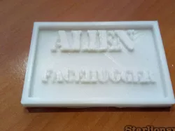Plaque Alien Facehugger