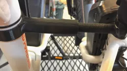 Rad Mini Step Through Tie Down Helpers for Rola Cargo Basket Carrier - Tire Chocks & Bike Separators