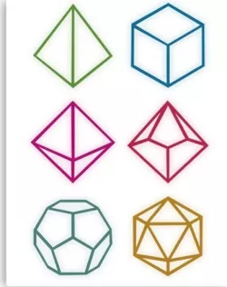 RPG Dice Line Art