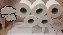 Sheep toilet paper holder