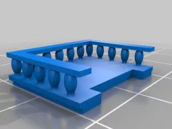 Small Balcony (8mm scale)