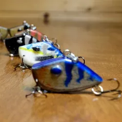 SMALL PANFISH LIPLESS CRANKBAIT 1.5 INCH WITH PAINT PATTERN FISHING LURE