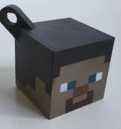 Steve head keychain