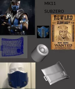 Sub Zero MK11 Half Mask