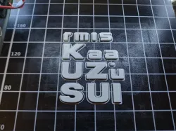 Suzuki Samurai logo - plate 2