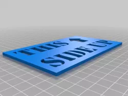 THIS SIDE UP Stencil with Arrow