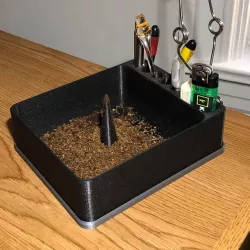 Vaporizer Ashtray with Debowler and Rolling Tray