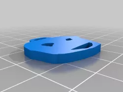 weird face bag tag