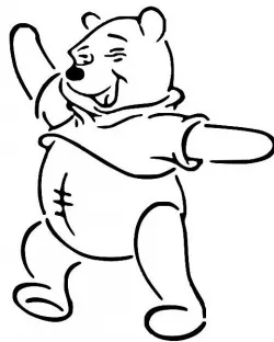 Winnie the Pooh stencil