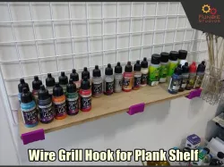 Wire Grill Hook for Plank Shelf