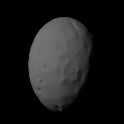 Callisto with known topography scaled one in sixty million