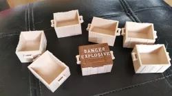 Crate for Playmobil "Danger Explosives" lid