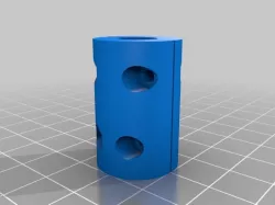 Customized Parametric Z-axis coupler (stepper and threaded rod coupling) - Servo MG995 - M3 Screw - Mixer