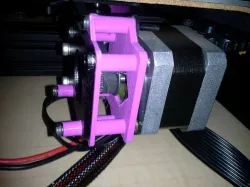 Damper mounts for Ender 3 X and y axis using stock press-fit stepper motors