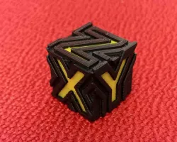 Dual XYZ Test Calibration Cube 20mm