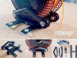Filament spool holder on rail
