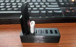 Flash drive holder with Yubikey Slot