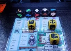 Fleet: The Dice Game - Boat & Town Dice + Storage Solution