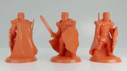 Knight: shield & sword - no supports needed