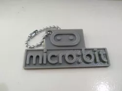 Micro:bit logo keychain