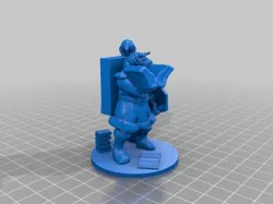 Minerva/Minnie, Female Minotaur Librarian - DnD Mini