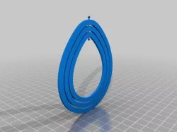 Nested spinning earrings