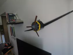 old airplane/radial engine wall decoration