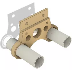 Pigeon loft shed converter bracket for PVC