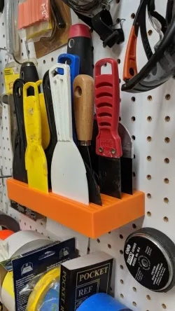 Putty Knife Holder for Pegboard