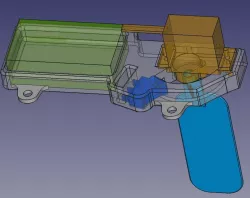 RC Boat steering mechanism