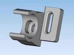 Sliding electrical tube anchor clip