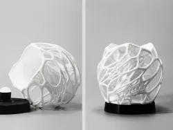 Solid Cellular lamp with base