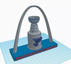 St. Louis Blues Stanley Cup Display