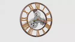 SteamPunk Wall Clock