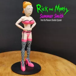 Summer Smith from Rick and Morty pleasure chamber episode