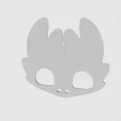 Toothless Dragon Mask Template