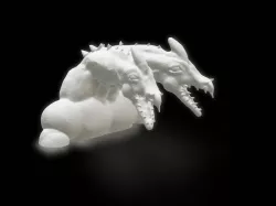 Two Headed Dragon Bust