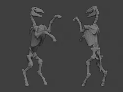 Undead Skeleton Horse - D&D Miniature