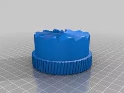 Updated grinder top V2 for herb grinder - reduced diameter for smoother operation