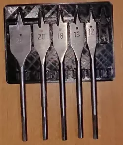 Wood drill spade bit holder