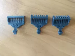 1/16th, 1/8th, 3/16ths Guards for Wahl Beard and Mustache Trimmer, Cordless Rechargeable Facial Hair Trimmer #9916-4301