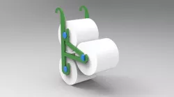 3 roll tolilet paper holder
