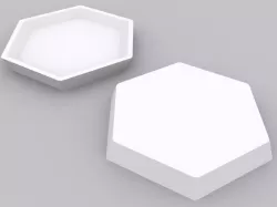 4mm Tall Hex Base